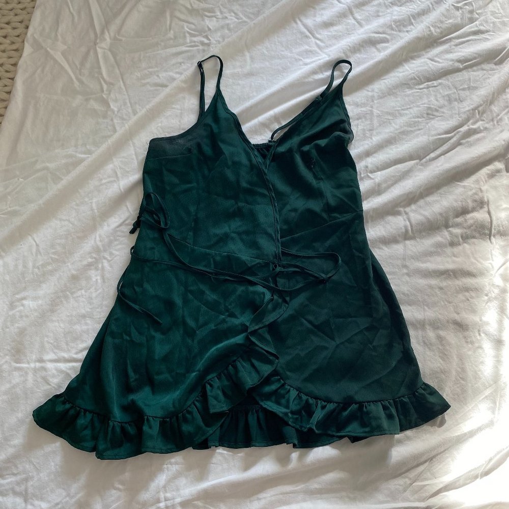 Princess Polly Silky Wrap Mini Dress